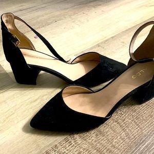 Aldo black block heels